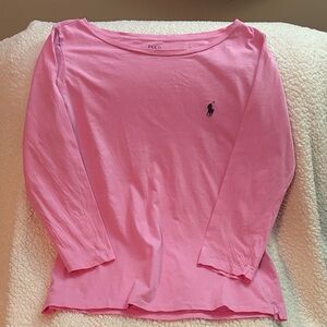 Polo by Ralph Lauren women’s Light Pink Boat Neck Tee